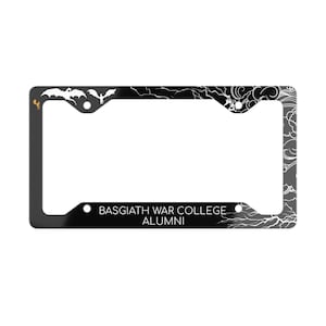 Basgiath War College Alumni Officially Licensed Fourth Wing License Plate Frame, Fourth Wing Basgiath Alumni Metal License Plate Frame