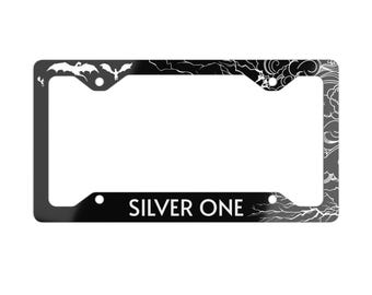 Fourth Wing "Silver One" Basgiath Alumni License Plate Frame - Officially Licensed