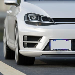 Custom Painted Mountain and Stars Metal License Plate Frame, Bookish Booktok Car Accessories image 4