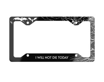 Booktok License Plate Frame: ACOTAR Fourth Wing Metal Frame