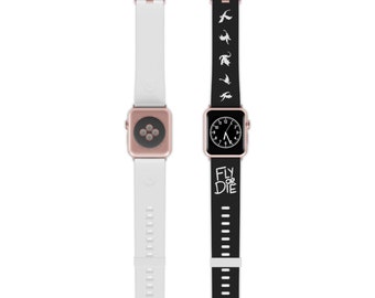 Officially Licensed Fourth Wing Watch Band for Apple Watch, Fourth Wing Sprayed Edges Design, Fourth Wing Fly or Die, Fourth Wing Merch