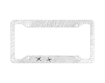 River Kayaking | License Plate Frame | Nature Lover | Get Outdoors and Adventure | Car Accessory | Custom License Plate