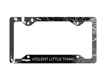 Fourth Wing "Violent Little Thing" Customizable License Plate Frame: Officially Licensed