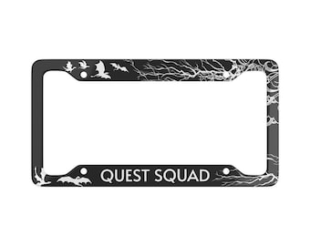 Fourth Wing | Quest Squad | Officially Licensed Fourth Wing | License Plate Frame | Riders Quadrant | Custom Car Accessories