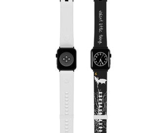 Officially Licensed Fourth Wing Watch Band for Apple Watch Black/White Violent Little Thing