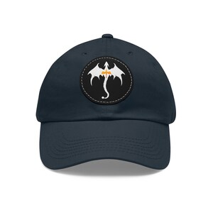 Fourth Wing | Dragon Lover | Baseball Hat with Leather Patch | Iron Flame Hat | Custom Hat | Book Lover Accessories image 8