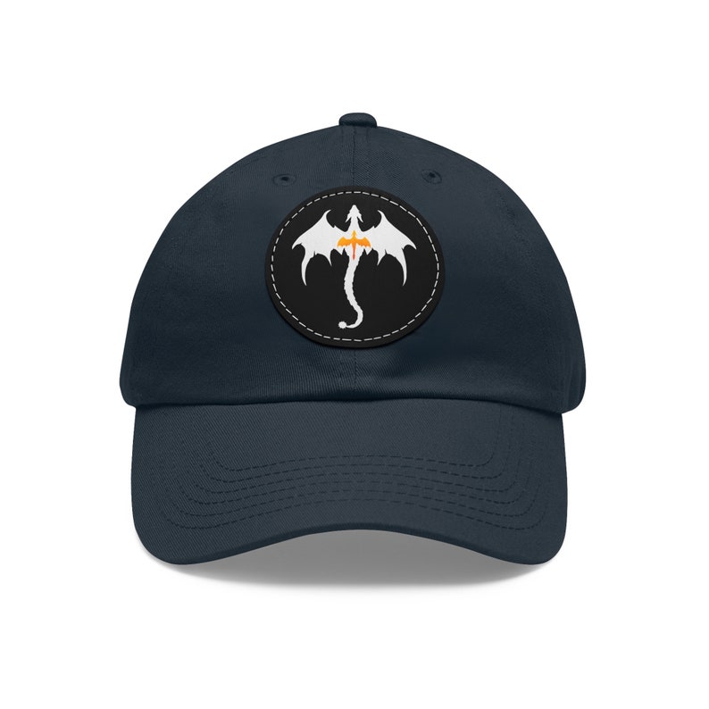 Fourth Wing | Dragon Lover | Baseball Hat with Leather Patch | Iron Flame Hat | Custom Hat | Book Lover Accessories image 8