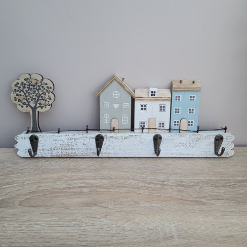 Personalized Wood Key Hanger for Wall New Home Décor Gift for Etsy