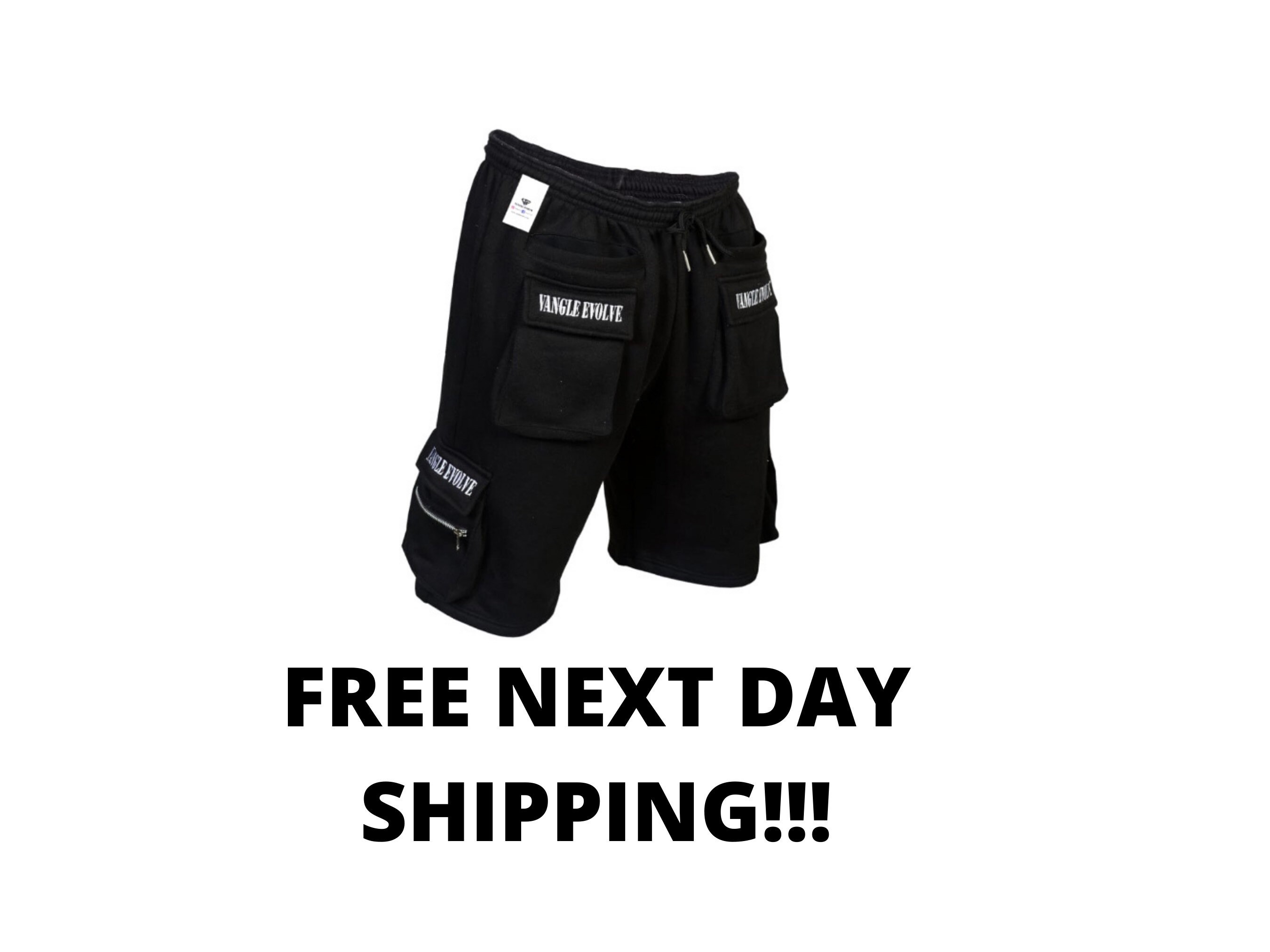 Black Cargo Shorts, Black Shorts, Mens Cargo Shorts, Womens Cargo