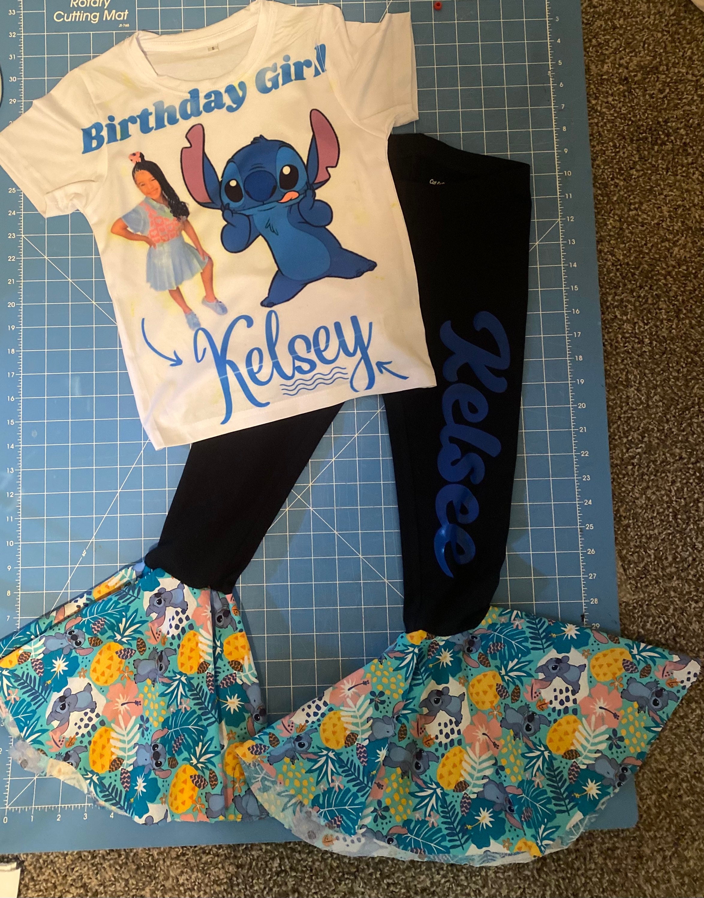 Stitch and Angel Party Tutu Outfit, Stitch Birthday Party Costume