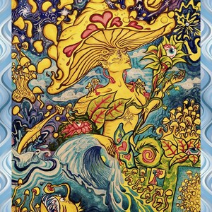 Waves of Mushrooms- Print
