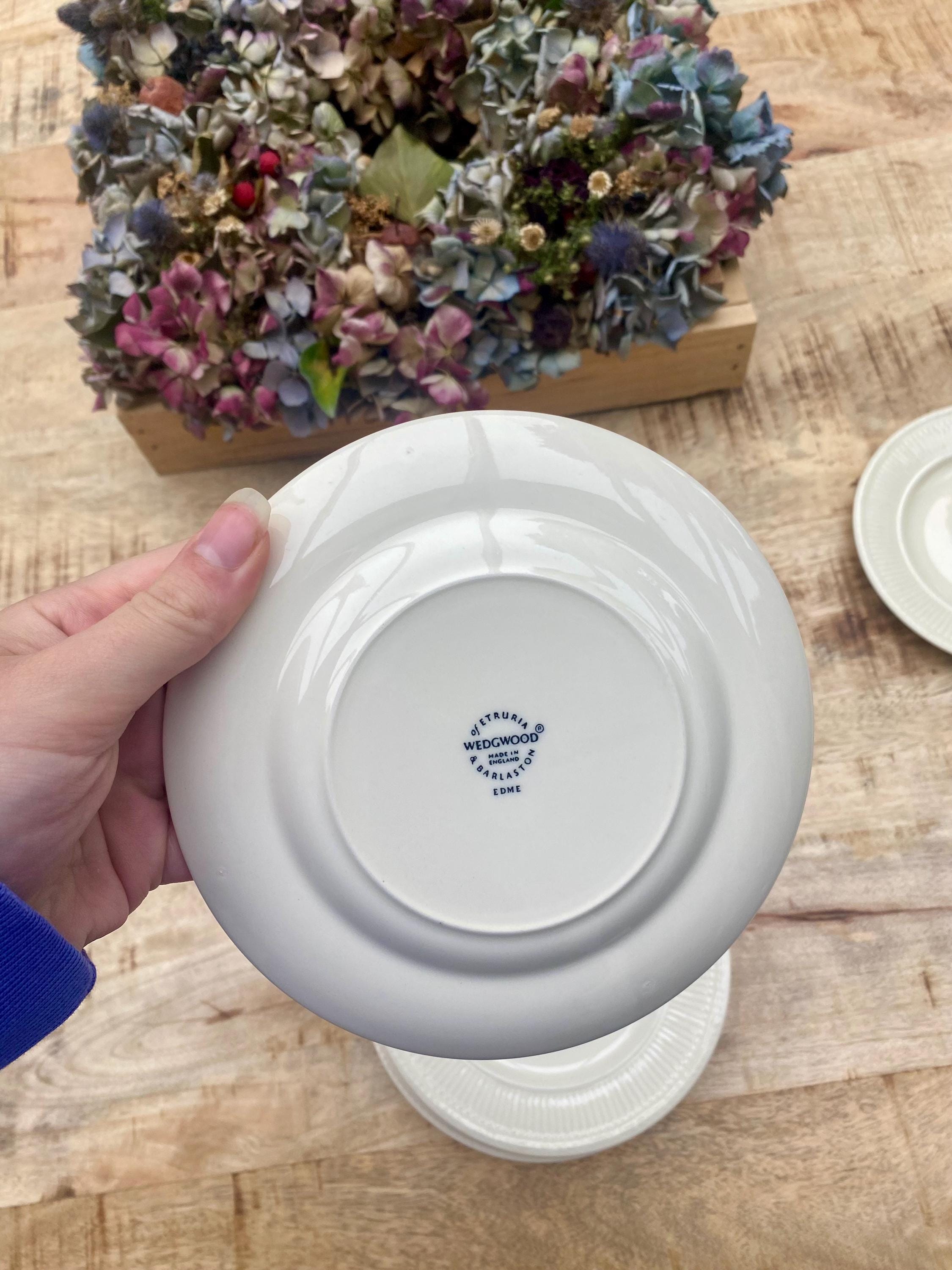食器  EDME Queen's Ware Collection Set of 6 Elegant Wedgwood Queen's Ware Edme Small Plates – 15cm