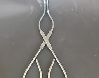 Ekco stainless steel tongs 8 inch