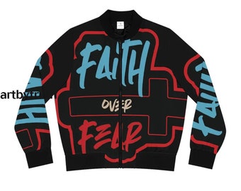 Faith over Fear Bomber Jacket