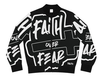 Womens Faith over Fear Bomber Jacket