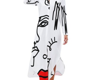 Button-Up Long Sleeve Shirt Dress Long sleeved shirt dress
