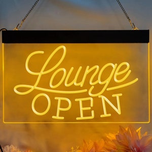 Lounge Open Neon Sign Barbecue Neon Beer Bar Club Wall Hanging Neon Gift