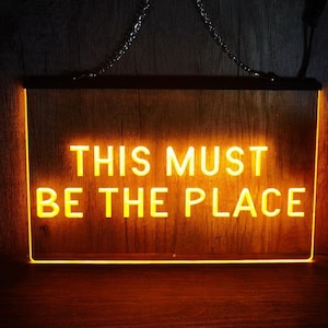 this must be the place LED Neon Signs Home Decor New Year Wall bedroom Light