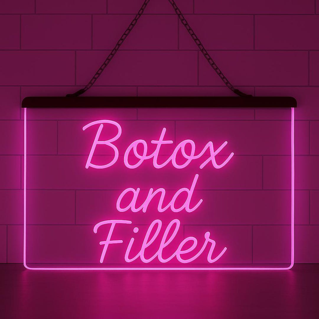 Botox and Filler LED Neon Sign – 3D Engraved Acrylic Decor - Etsy