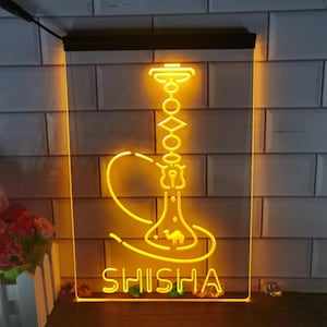 Hookah Shisha Shop Home Room Man Cave Decoration LED Neon Sign