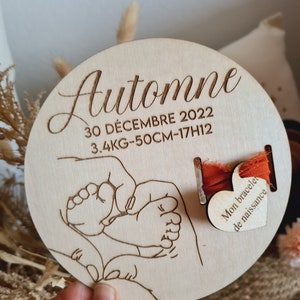 Carte de bienvenue bébé, carte de naissance, carte étape bébé carte bracelet de naissance