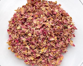 PINK ROSE PETALS | Organic | Rosa centifolia | Tea, Love, Romance | Herbal Flower | Metaphysical Witchcraft Gift