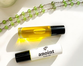 ANOINT OIL | Myrrh, Frankincense, Cinnamon | Holy Spiritual Oil | Roll-On Fragrance Perfume | Blessing, Anointing | Gift | Herbal Blend