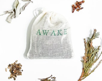 AWAKE SCENT BAG| Fragrance | Sage, Cloves, Cedar, Cardamom, Peppermint | Energetic | Refresh & Revitalize Spiritual Gift | Incense