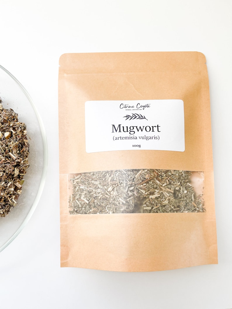 MUGWORT BULK Organic Artemisia vulgaris Tea, Incense, Cleanse, Lucid Dream Herbal Leaf Witchcraft Metaphysical Wicca Gift image 2