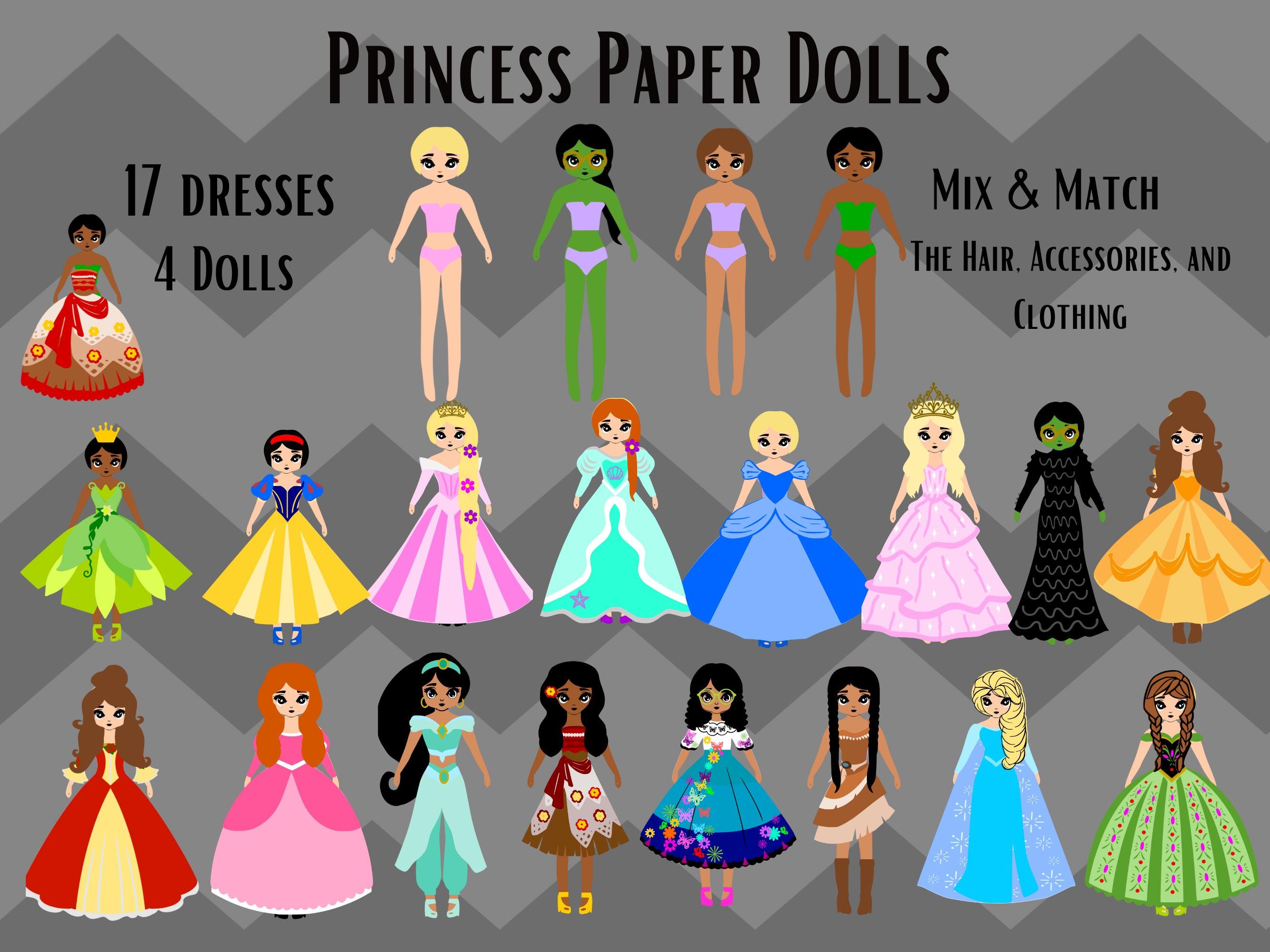 disney princess dress up paper dolls Disney Princess Magnetic Dress-Up Paper Doll Activity Carry Case 2013