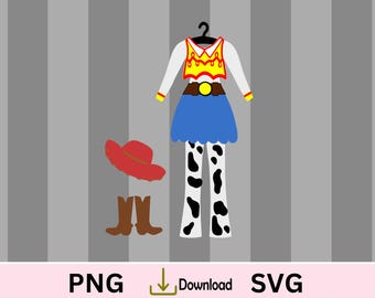 Decorações para festa da Jessie Cowgirl: arquivos SVG e PNG (download digital)