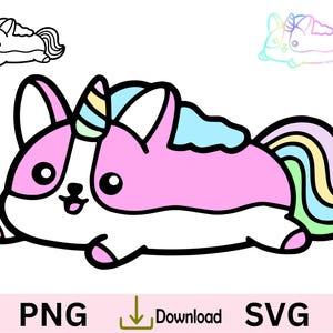 Corgi Licorne SVG Licorne magique Corgi SVG & PNG Design