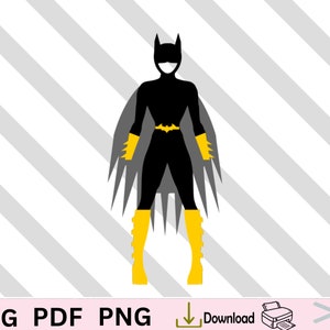 Superhero Cat Gal SVG para aniversário de criança, camisa Cat Gal. Topo de bolo super herói. Fantasia de super herói.