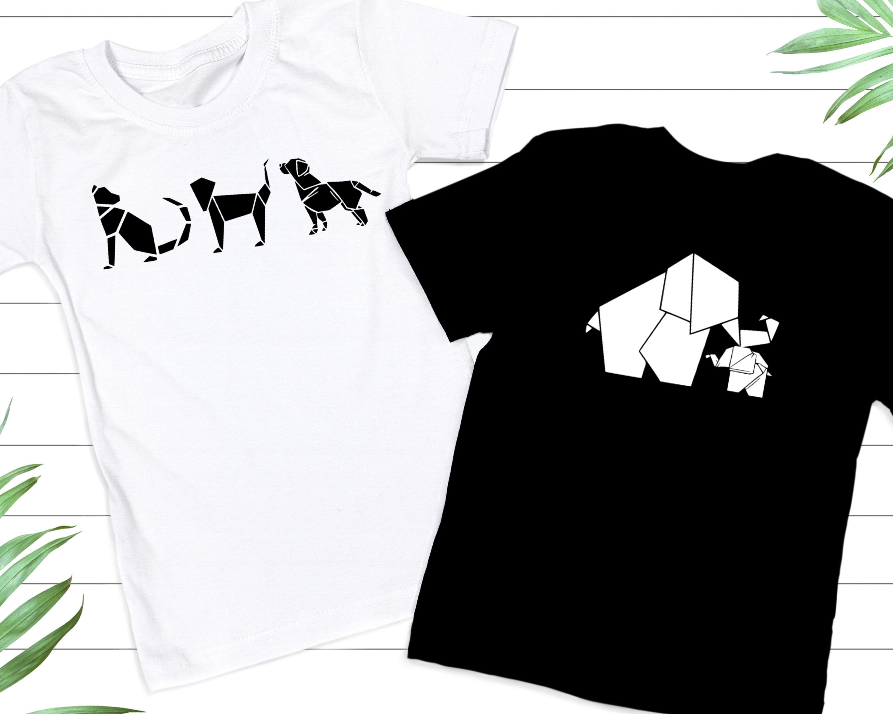 Origami Animals Animals Images SVG and PNG. Origami Kid Shirt - Etsy