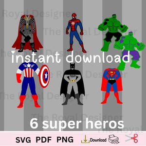 Pacote de festa de super-heróis, camisetas de aniversário de super-heróis, sacolas de presentes e artigos para festa. Tema de aniversário.