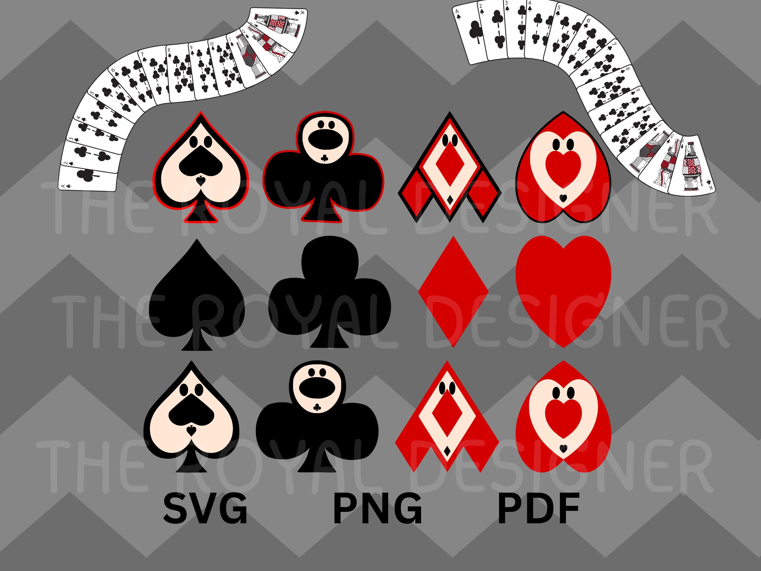 Alice in Wonderland Card Soldier Faces -digital Guardsmen Heads