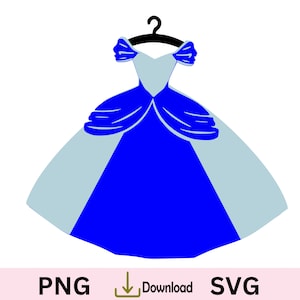 Vestido de princesa SVG, vestido de festa chique, aniversário, festa de menina Cinderela. Fantasia de princesa, vestido de princesa 3D
