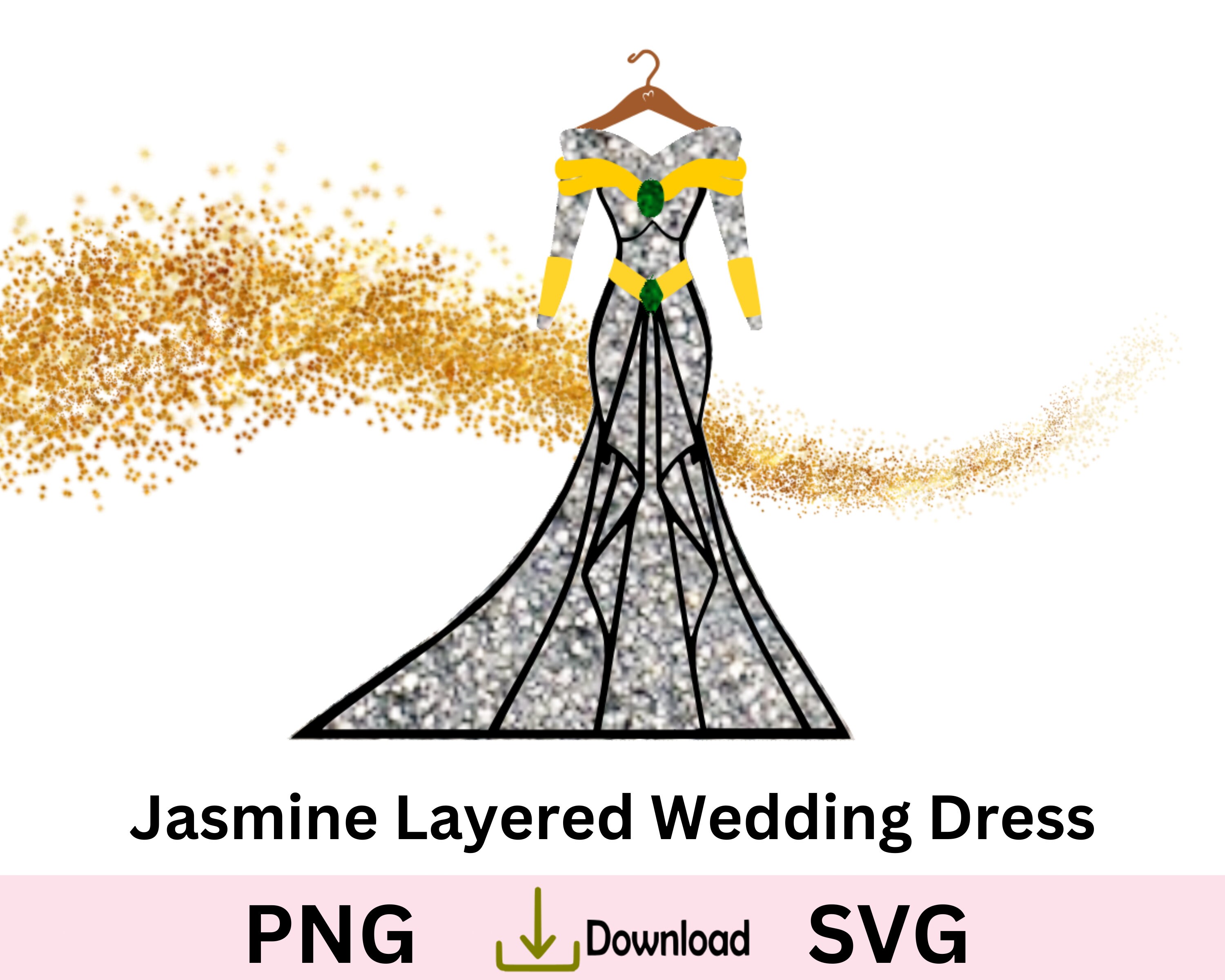 green emerald velvet dress Shop Official Disney Golden Princess Jasmine Prestige Dress Up Costume main image 1