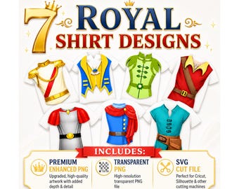 Magical Prince T-Shirt Costumes: Fairytale Prince Designs (Digital Download)