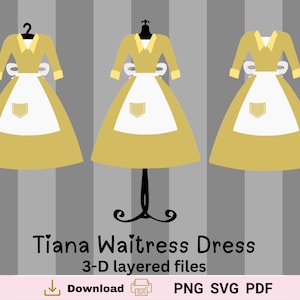 Tiana waitress dress - Etsy 日本
