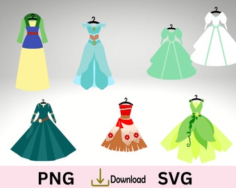 Princess Dress SVG, Fancy Party Dress, Wedding. Princess Birthday. 3 D Princess,