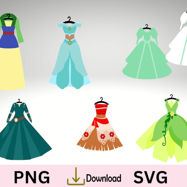 Princess Dress SVG, Fancy Party Dress, Wedding. Princess Birthday. 3 D Princess,