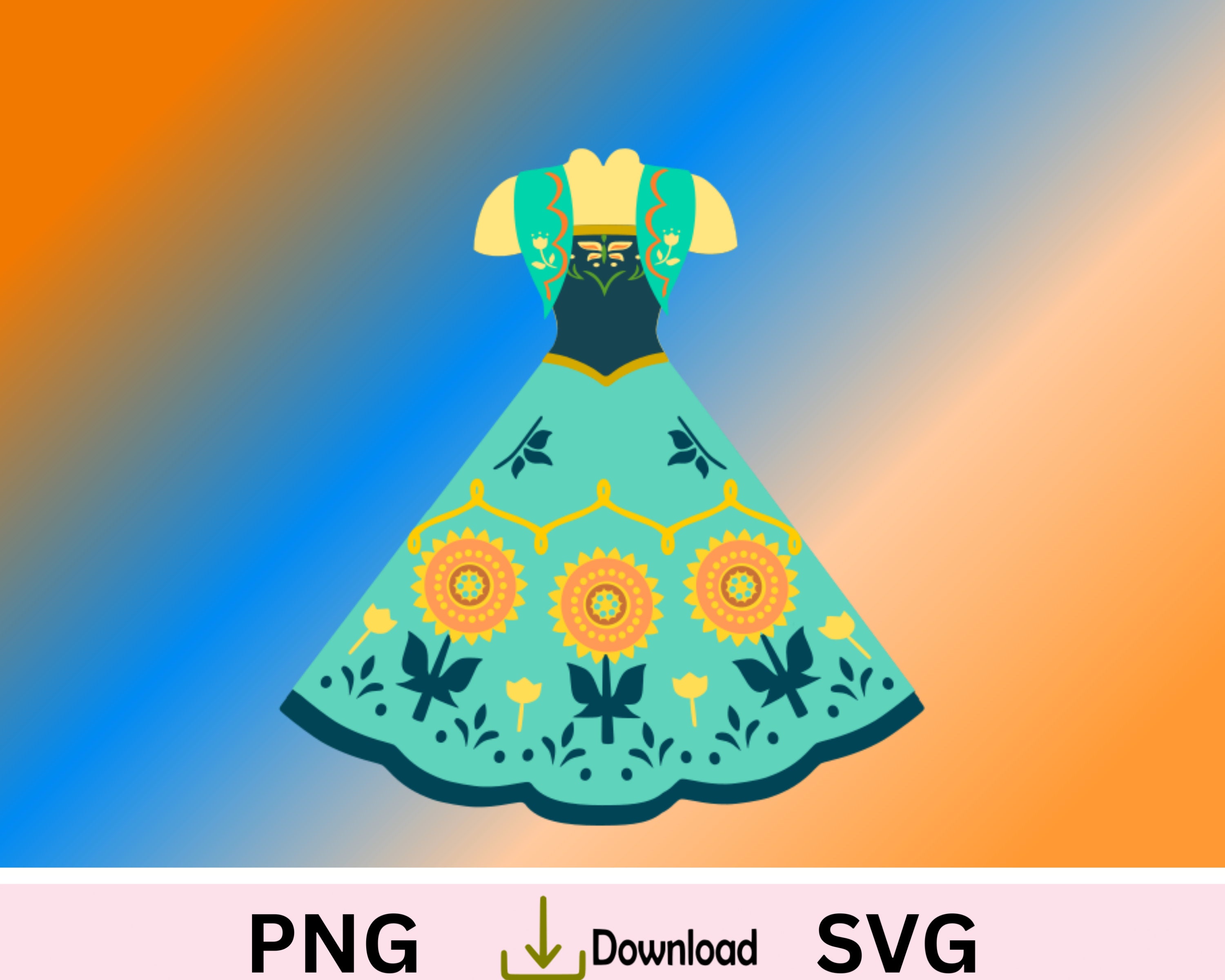 Frozen Dress, Anna Fever Dress, Frozen sister, princess dress up party dress decorations, princess papercraft
