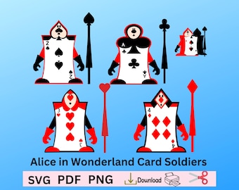 Alice im Wunderland-Karte Soldaten, Wunderland-Party, Karte Soldaten SVG, Karte Soldaten PNG, Alice im Wunderland-Karte Soldaten Hofzeichen.