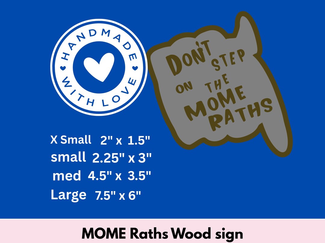 Wooden Mome Raths Sign or Magnet: Alice in Wonderland Decor - Etsy