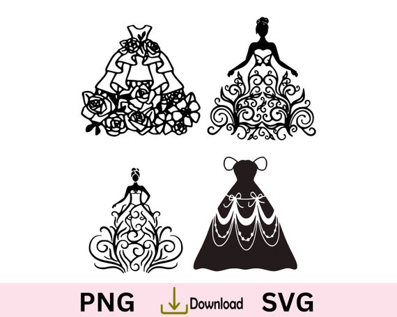 princess dress clipart black and white Princess Dress For Kids PNG, Vector, PSD, and Clipart With Transparent Background for Free Download