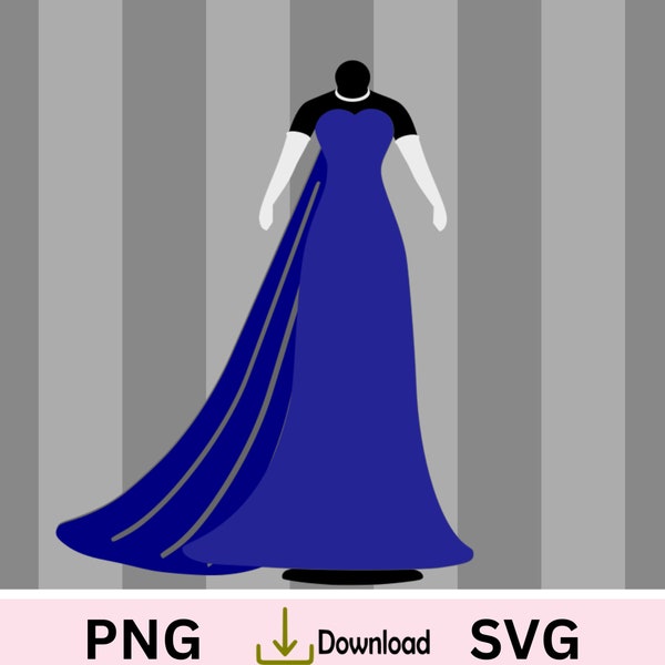Anastasia Ballet Dress, Princess SVG, Princess Anastasia gown paper craft.