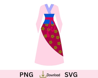 Princess Dress SVG, Mulan SVG, Birthday party ,princess papercraft