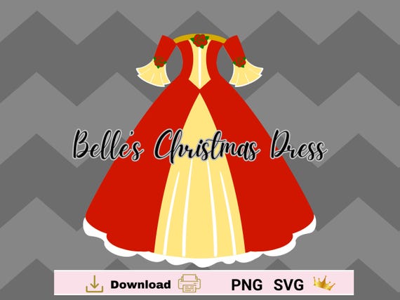 Princess Belle Christmas Dress SVG PNG: Holiday Party Decor (digital Download) - Etsy Princess Belle Christmas Dress SVG PNG: Holiday Party Decor (digital Download) - Etsy