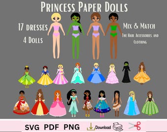 disney princess paper doll dress up Nhng nng cng cha Disney Photo: Belle Paper Doll